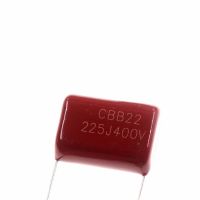 10pcs CBB22 225J400V 400V225J 2.2uF 400V 5 P20 Foot Distance 20mm Metallized Polypropylene Film Capacitor