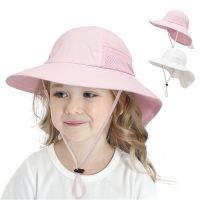 Tyui หมวกปีกกว้างเด็กหญิงเด็กชายหมวกบังแดดสำหรับเด็ก,หมวกป้องกัน UPF 50 + หมวกปานามาเด็กเล่นชายหาดฤดูร้อนทารกเด็กอ่อนเด็ก1-7ปี