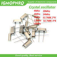 10PCS HC-49S 4Mhz 6Mhz 8Mhz 12Mhz 16Mhz 20Mhz 24Mhz 32.768K 2*6 32.768K 3*8คริสตัลควอตซ์ Resonator Passive Oscillator