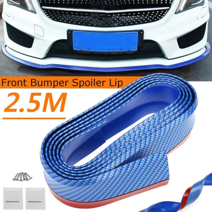 1pcs 25m Car Bumper Lip Strip Protectors Splitter Body Kits Spoiler