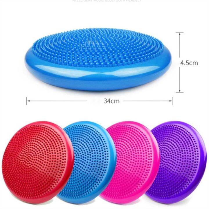 yoga-balance-mat-massage-cushion-balance-seat-inflatable-yoga-massage-ball-yoga-wobble-stability-balance-disc-cushion-mat-34cm