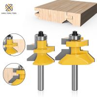 LANG TONG TOOL 2Pcs120 องศา Router Bit Set เครื่องตัดร่องงานไม้ทังสเตนอัลลอยด์ไม้ Tenon Milling Cutter Bits เครื่องมือ LT022