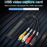 USB 2.0 Video Audio Converter Capture Card Easy Cap Video Audio Converter TV DVD VHS Audio Capture Adapter Card TV Video DVR Adapters