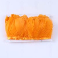 1 m Feather Dyed Sewing Accessories Plumas 8-12cm for Wedding Dress/Shirt Decoration