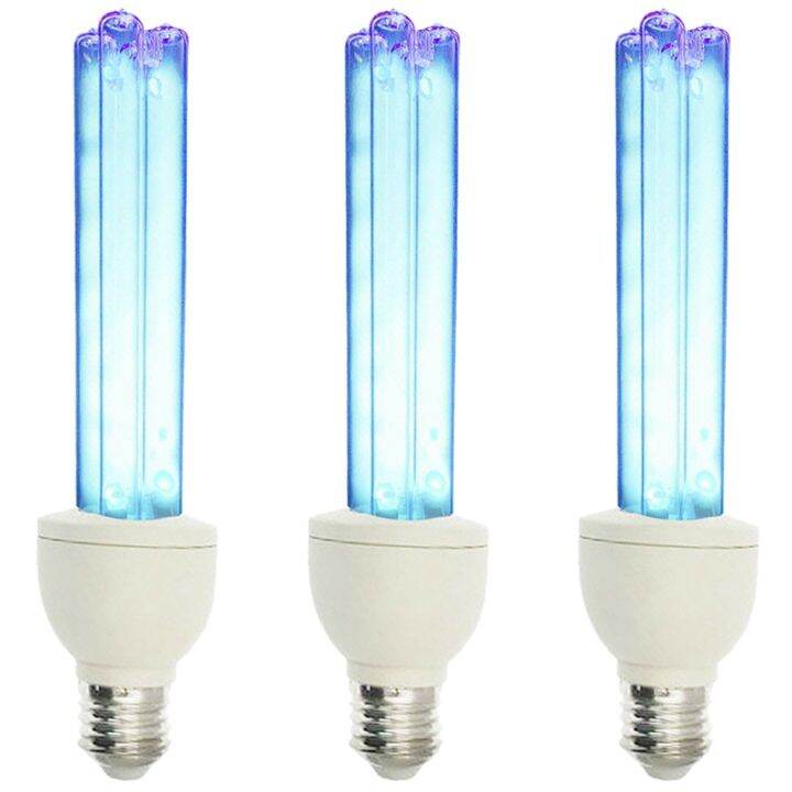 3X E27 Ultraviolet UV Light Tube Bulb Disinfection Lamp Germicidal Lamp ...