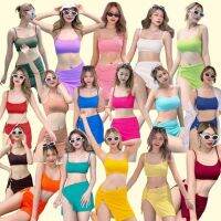 bikiniชุดเซ็ตbikini3ชิ้น?ชุดว่ายน้ำเซ็กซี่?สีเข้าเพิ่ม