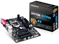 เมนบอร์ด GA-H81M-S2PH G + Igabyte ใหม่ H81เมนบอร์ด DDR3ขนาด16GB LGA 1150