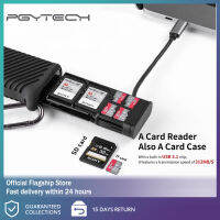 PGYTECH CreateMate การ์ดรีดเดอร์ USB หน่วยความจำความเร็วสูง3.1อะแดปเตอร์ Type-C SD/TF การ์ดหน่วยความจำถ่ายโอนข้อมูลแบบ Dual-Slot เครื่องอ่าน Bo