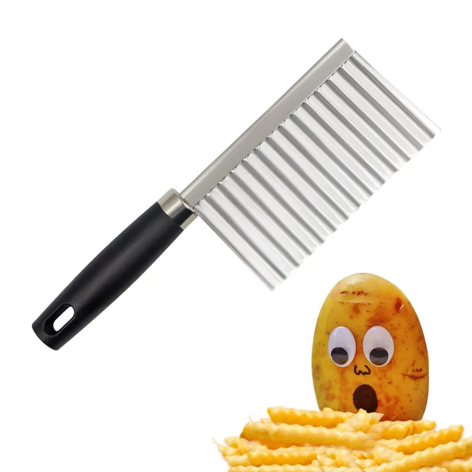 Wolf Tooth Potato Knife Cutting Potato Wave Knife Kitchen Home Vegetable  Cutting Artifact Fancy Slitter Potato Grid Slicing Tool For  Restaurants/supermarkets - Temu