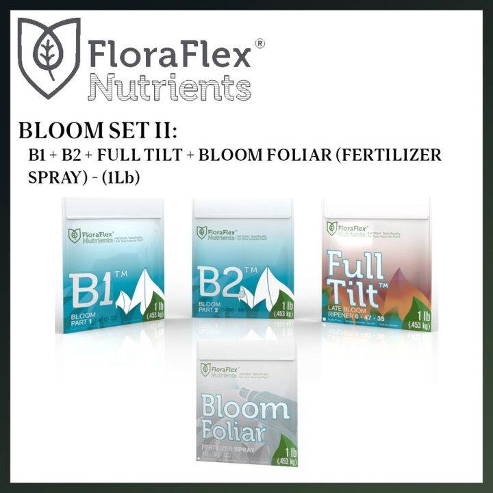 ready-stock-ของอยู่ไทย-ส่งฟรี-flora-flex-1lb-nutrient-453g-ปุ๋ยผงผสมน้ำเร่งต้นเร่งใบเร่งดอก-floraflex-v1-v2-b1-b2-foliar-fulltiltมีบริการเก็บเงินปลายทาง