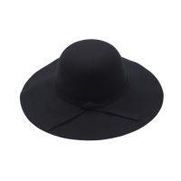 Women Wide Cap Elegant Sun Brim Fedora Floppy Autumn Winter