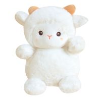 Lilysshop ตุ๊กตาหนานุ่มแกะขาว,หมอนนุ่มตุ๊กตาการ์ตูนน่ารัก,แกะ Plushie,ของขวัญหมอนแกะของเล่น