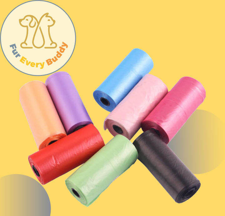 Dog poop plastic bag Disposable plastic Colored plastic Garbage Bag Pet