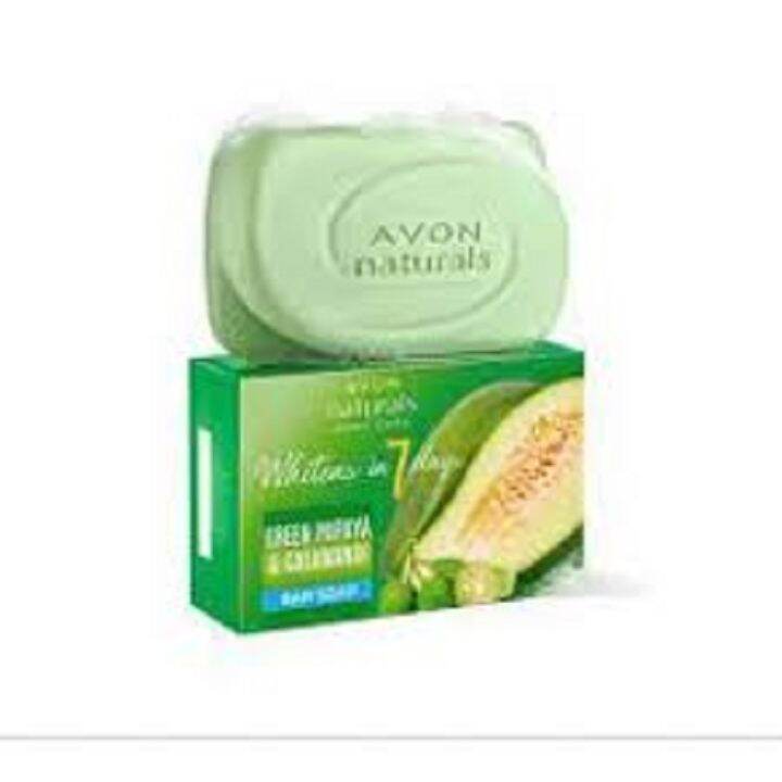 Avon Naturals Whitens In 7 Days Green Papaya And Calamansi Bar Soap 120g