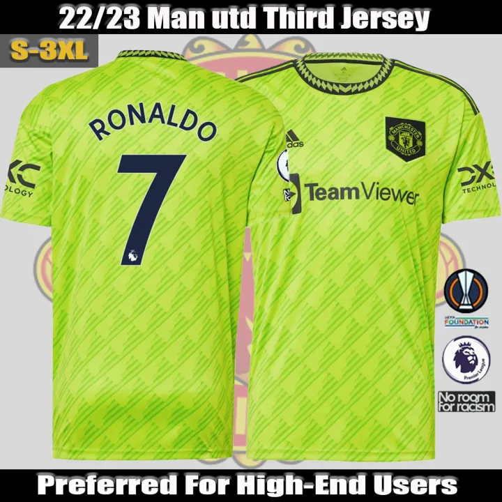 Cristiano Ronaldo Manchester United adidas 2022/23 Third Replica Player  Jersey - Neon Green