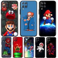 [HF17] การ์ตูนเกม Super Mario สำหรับ Samsung A32 A52 A52S A72 A02 A22 A03 A02S A03S A13 A53 A73 A23 13 Lite Core สีดำหรูหรา