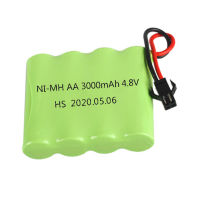 NEW high quality 4.8V 3000mah SM Plug and Charger For Rc toys Cars Tanks Robots Boats s Ni-MH AA 4.8v Rechargeable M และอุปกรณ์เสริมอื่นๆ