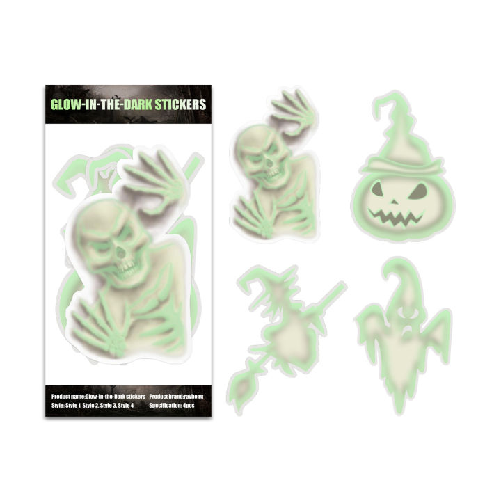 witch-glow-stickers-car-decal-pumpkin-stickers-car-stickers-luminous-stickers-halloween-decoration