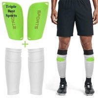 1 Set 4 Pcs Soccer Football Shin Guard Teens Socks Pads Professional Football Shields Shinguards Sleeves Protective