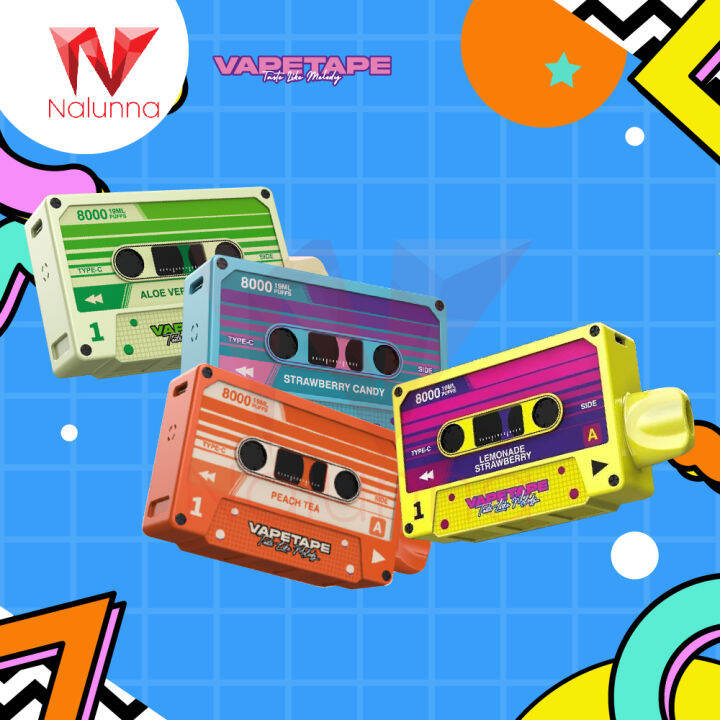Vapetape 8000 Puff Disposable Pod (VAPE TAPE) Lazada