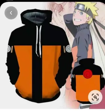  Naruto Shippuden Anime Cartoon Cosplay Men's Zippered