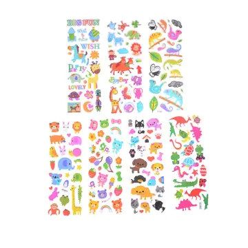 Kids Stickers 4 Sheets 3d Puffy Bulk Stickers For Girl Boy