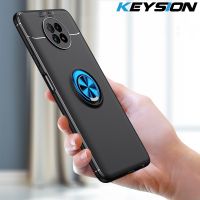 KEYSION เคสกันกระแทกสำหรับ Xiaomi Redmi Note 9T 5G,ซิลิโคนนิ่มขาตั้งแหวนแม่เหล็กฝาครอบด้านหลังโทรศัพท์9 Power