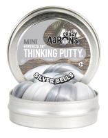 Crazy Aaron Thinking Putty รุ่น Holiday 2019 - Hypercolor - Silver Bells 2  TIN เปลี่ยนสีตามอุณหภูมิ สีเงิน กระปุกเล็ก ดินน้ำมันวิทยาศาสตร์ ไม่มีวันแห้ง เด้งได้ ปั้นได้ ไม่ใช่สไลม์ มี มอก.