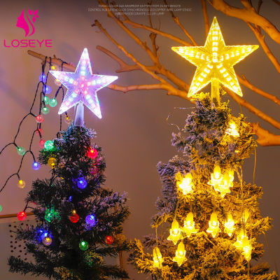 ไฟของตกแต่งรูปต้นไม้รูปดาวสำหรับเทศกาลคริสต์มาสโคมไฟ LED รูปดาวระยิบระยับต้นคริสต์มาสไฟกลางคืนเครื่องประดับชั้นนำการตกแต่งงานปาร์ตี้ภายในบ้านปีใหม่