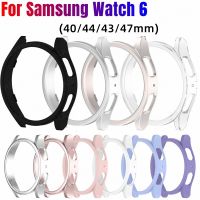 PC Case For Samsung Galaxy Watch 6 Classic 47mm 43mm 44mm 40mm Hollow Frame Protective Cover Watch 6 classic Bumper Cover