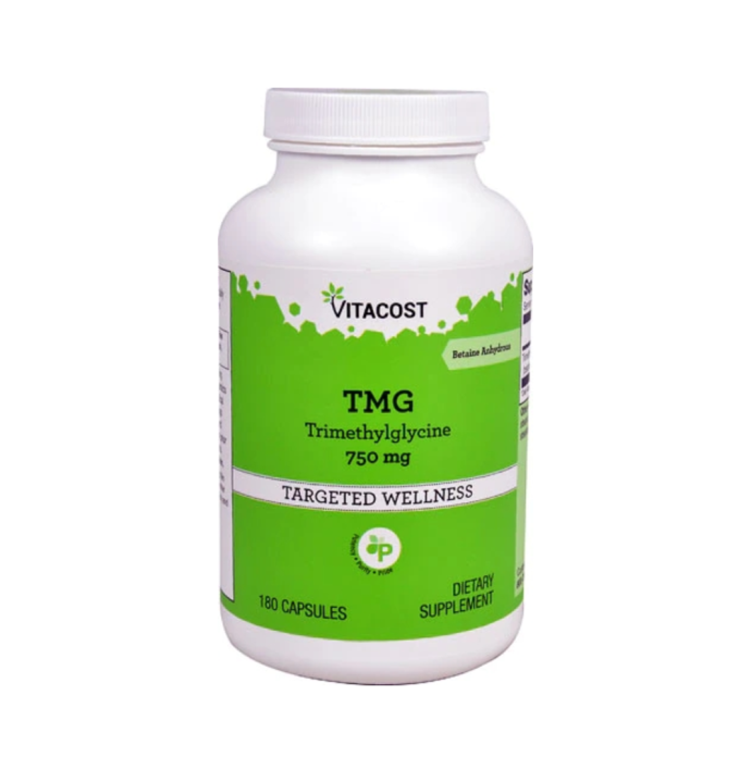 สต็อก Us Vitacost Trimethylglycine Tmg Betaine 750มก. 180แคปซูล ...