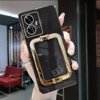 พร้อมเคสยึดหัวเข็มขัดเหล็กสี่เหลี่ยมสำหรับ REALME C55 NFC 2023ซิลิโคนป้องกัน HP Realme OPPO เคส TPU แบบนิ่ม C55 C55 REALME