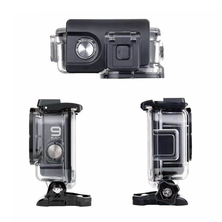 เคสกันน้ำ-gopro-11-10-9-8-ฟิลเตอร์-4-สี-สำหรับดำน้ำ-gopro-hero10-9-8-black-protective-housing-with-double-cold-shoe-4-filters-for-diving-lens