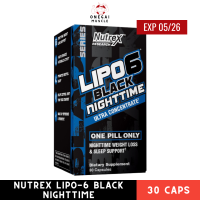 Nutrex Lipo-6 Black Nighttime 30 servings Nighttime Weight Loss &amp; Sleep Support