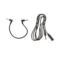 OOTDTY 90 Degree Right Angled 3.5mm Jack Male To Male 3.5mm Male To Female Stereo Audio Cable For Car AUX Computer Speakers MP3