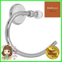 ห่วงแขวนผ้า HONS H4604 สีขาว-โครมTOWEL RING HONS H4604 WHITE-CHROME **บริการเก็บเงินปลายทาง**