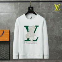 ♥(ภาพจริง)♥2023ใหม่ Original∮ Lv หลุยส์ Viton∮ ผู้ชายผู้หญิงเสื้อคอกลมเสื้อกันหนาวแขนยาวฤดูใบไม้ร่วงแฟชั่นเพชรฝังหมีแบบผ้าฝ้ายเสื้อลำลอง