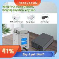 HONEYDEWD ที่ชาร์จ USB ชาร์จบัตเลอร์ ที่ชาร์จเร็ว ฮับชาร์จแบตเตอรี่ แบบสองทาง ที่ชาร์จอัจฉริยะ จอแสดงผลแบบดิจิตอล