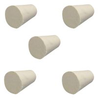 Wholesales 5Pcs Solid Rubber Stoppers Plug Bungs Laboratory Bottle Tube Sealed Lid Corks Bar  Wine Tools