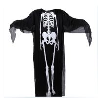 Halloween Adults Kids Cosplay Ghost Robes Skeleton Printed Masquerade Scary Costumes Cloak Carnival Party Clothes Stage Wear