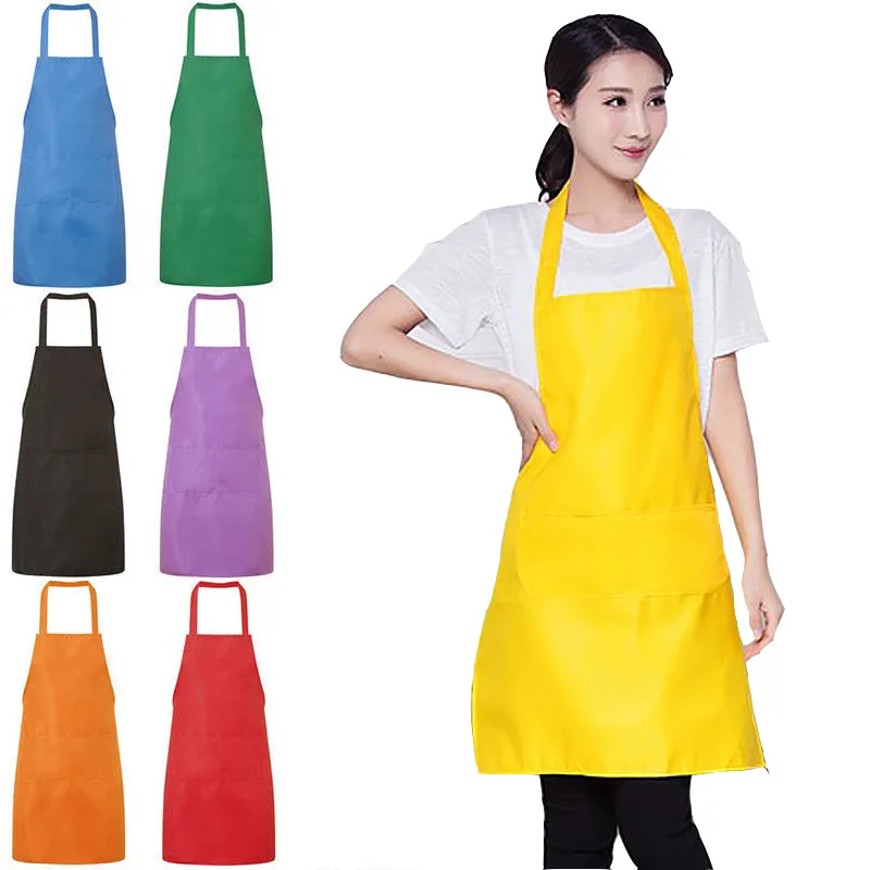 Adjustable Bib Apron Dress Men Women Kitchen Restaurant Chef