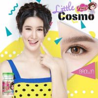 *มีค่าสายตา*  Pretty doll Cosmo Brown สายตาปกติ (สีน้ำตาล) คอนแทคเลนส์  ลายฮิต Tiktok แถมตลับฟรี!! รหัสสินค้า 045 HelloBeautyCenter