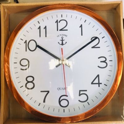 [พร้อมส่ง] นาฬิกาแขวน นาฬิกาติดผนัง สมอ สีๆ ทรงกลม สวยหรู หน้าปัดกระจก มองเห็นตัวเลขชัดเจน  นาฬิกา รุ่น 1311