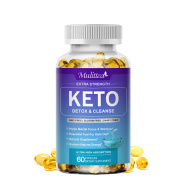 Keto with MCT Oil Detox&Slim Capsules BHB Salt Supplement for Ketogenic