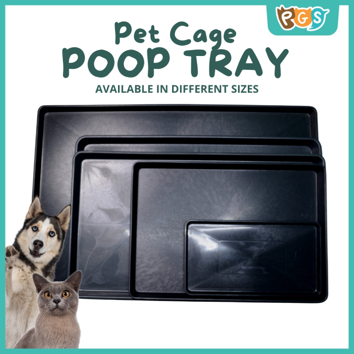 【Petcher】Plastic Poop Tray for Pet Cage Dog Cage Disinfectant Plastic Tray Poop Tray for Cage