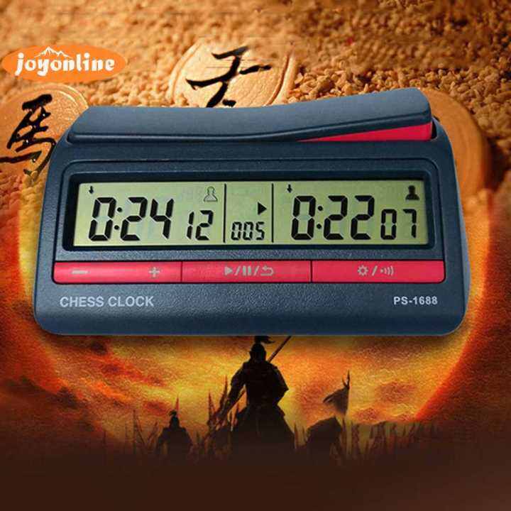 Board Game Stopwatch Professional Stopwatch Board Clock Plastic Battery Powered Multifunctional