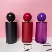 50ML Perfume Bottle Portable Spray Glass Bottle Ball Lid Cosmetic Container Travel Ultra Mist Atomizer Sanitizer Sprayer Travel Size Bottles Container