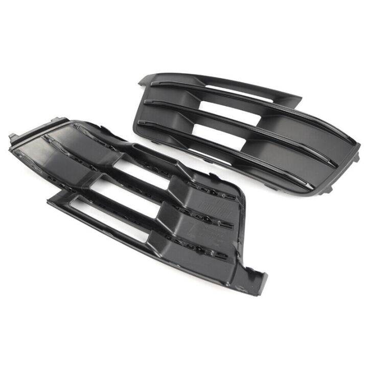 2pcs-front-bumper-fog-light-lamp-air-guide-grille-black-bezel-parts-component-for-audi-q7-16-19-4m0807681d-4m0807682d