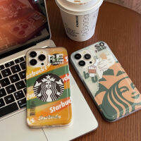 《MFD》Graffiti Starbucks phone case for iphone 14 14plus 14pro 14promax 13 13pro 13promax street fashion style translucent Soft shell phone case 12 12pro 12promax 11 11promax 2023 New Design phone case INS style