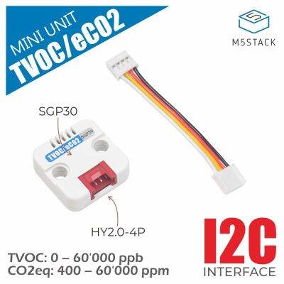 【✱2023 HOT✱】 fuchijin77 หน่วย M5stack ก๊าซ VOC/Eco2อย่างเป็นทางการ Sgp30หน่วยเซนเซอร์ตรวจจับแก๊สดิจิตอลหลายพิกเซลความเข้มข้น Eco2ตรวจสอบสภาพอากาศ